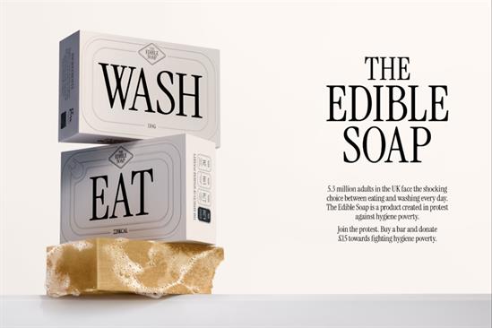 The Hygiene Bank “The edible soap” by Saatchi and Saatchi UK