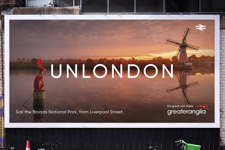 Outdoor poster for "UnLondon" campaign by Atomic London